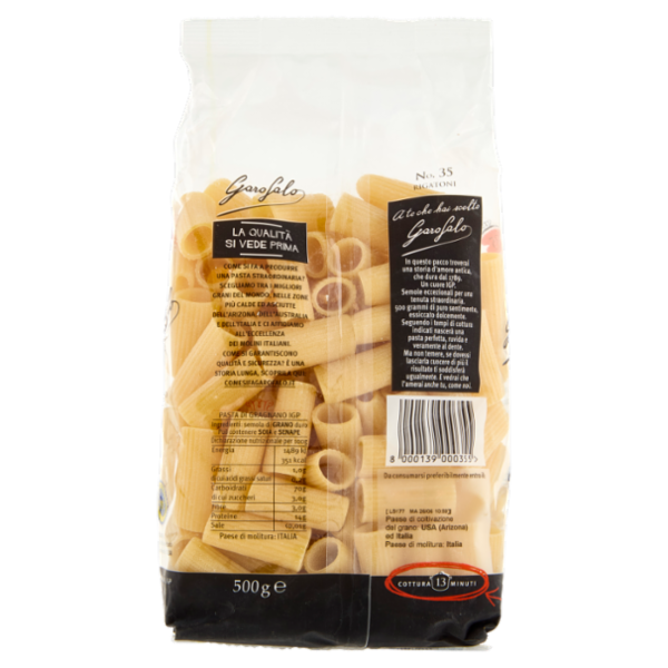 Garofalo Rigatoni 35 Pasta di Gragnano IGP 500 g