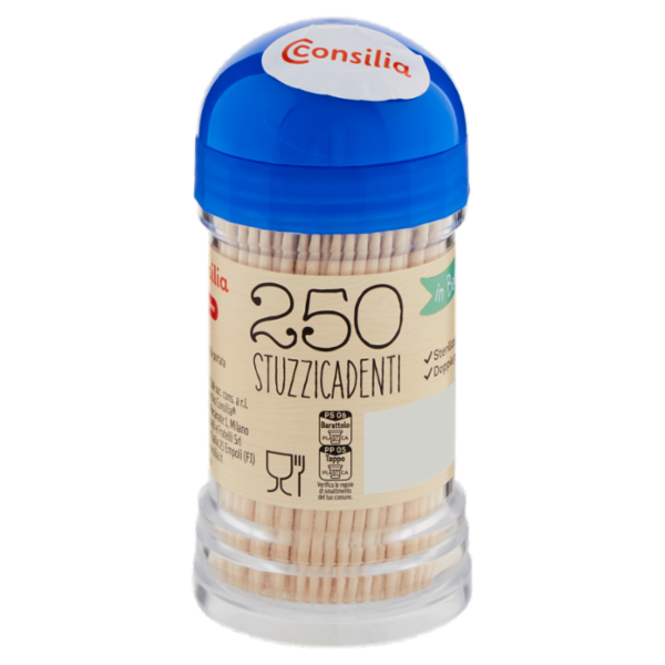 Consilia Saper Scegliere Stuzzicadenti in Betulla 250 pz