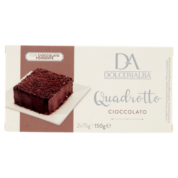 Dolcerialba Quadrotto Cioccolato 2 x 75 g