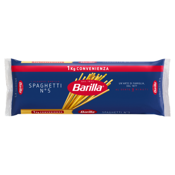 Barilla Pasta Spaghetti n.5 100% Grano Italiano 1 Kg