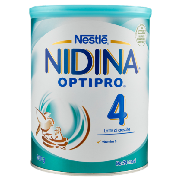 NESTLÉ NIDINA Optipro 4 da 24 mesi Latte di crescita in polvere latta da 800 g
