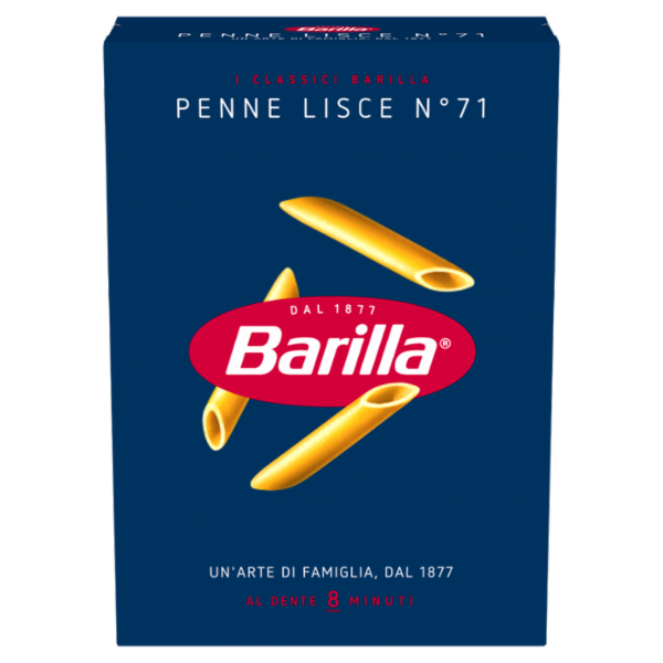 Barilla Pasta Penne Lisce n.71 100% Grano Italiano 500 g