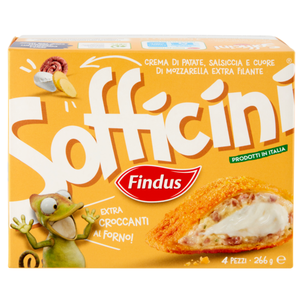 Sofficini Findus 4 Sofficini Salsiccia e Patate Più Mozzarella 266 g