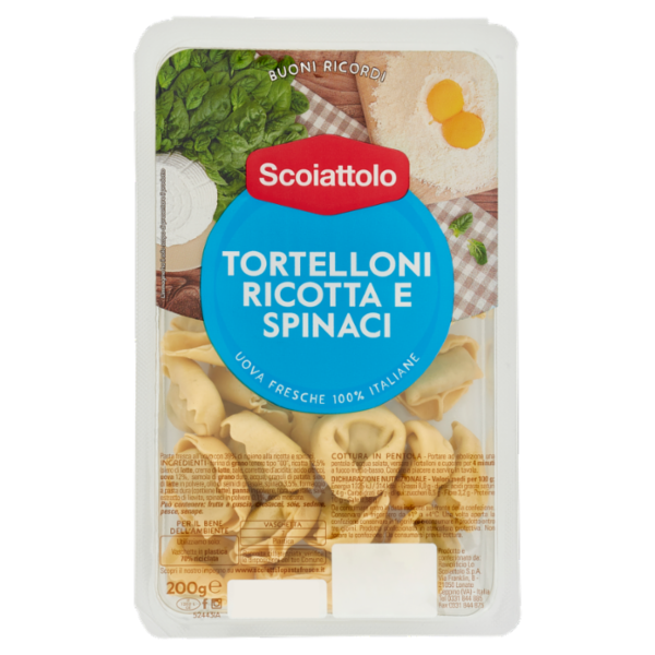 Scoiattolo Buoni Ricordi Tortelloni Ricotta e Spinaci 200 g