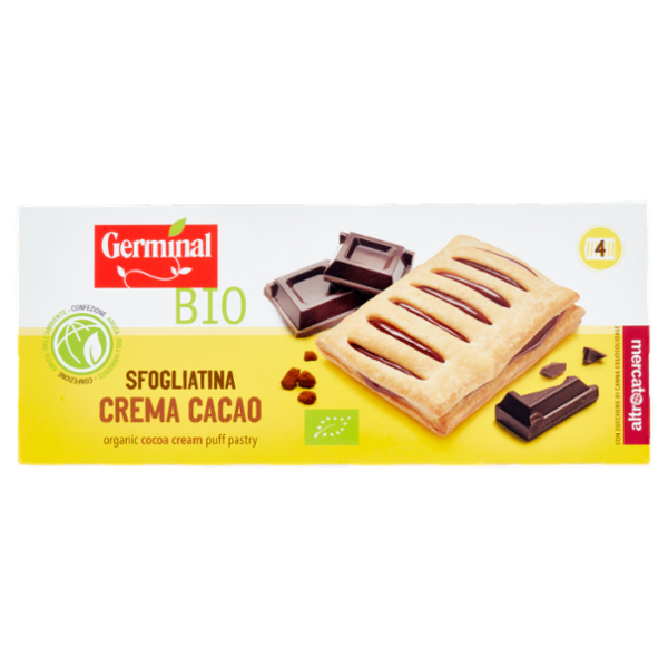 Germinal Bio Sfogliatina Crema Cacao 4 x 45 g