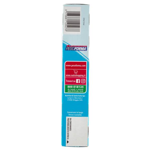 Pesoforma Cioccolato Cuore Cocco, sostitutivo del pasto ricco di fibre, 237 kcal per pasto, 12 x 31g