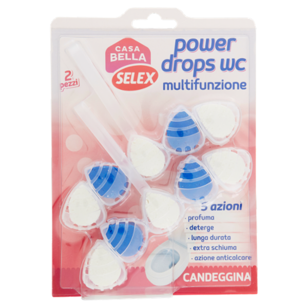 Selex Casa Bella Wc Power Drops con Candeggina 2 pezzi