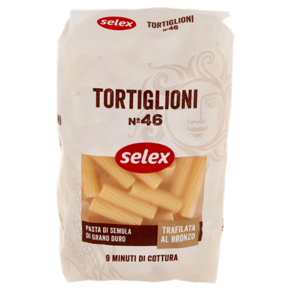 Selex Pasta di Semola Trafilata al Bronzo Tortiglioni 500 g