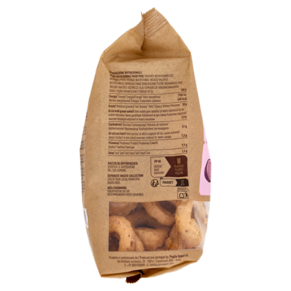 Puglia Sapori I Classici Taralli Specialità alla Cipolla 250 g