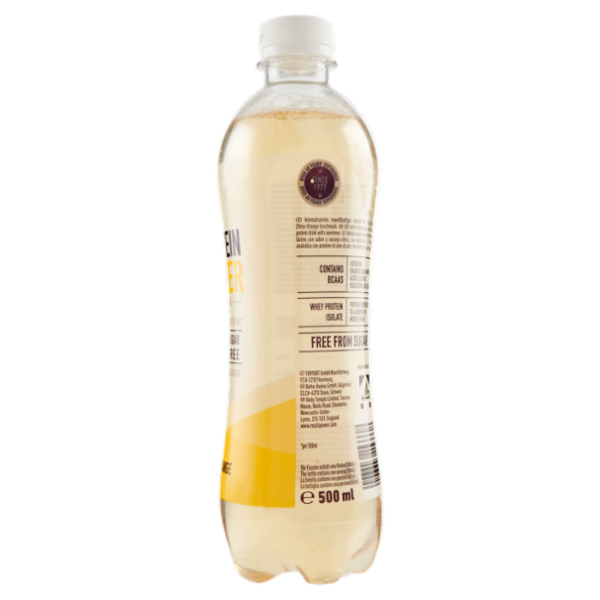Multipower Protein Water Drink Citrus Orange Flavour 500 ml