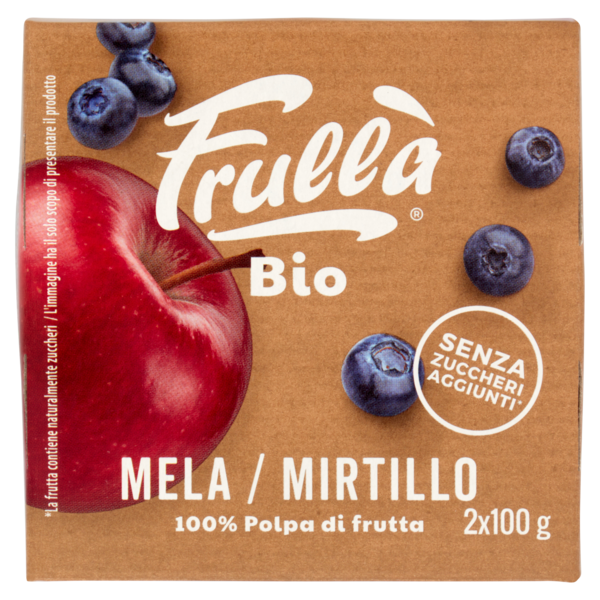 Frullà Bio Mela / Mirtillo 2 x 100 g