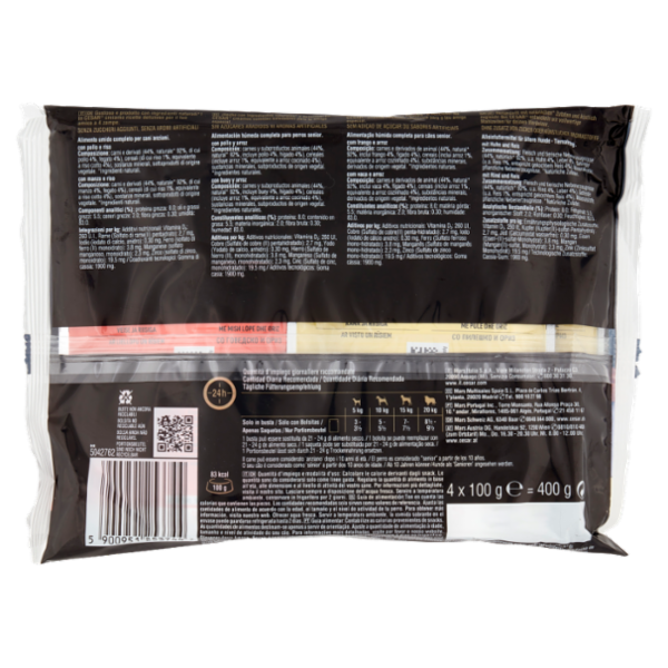 Cesar senior 10+ in Gelatina 4 x 100 g