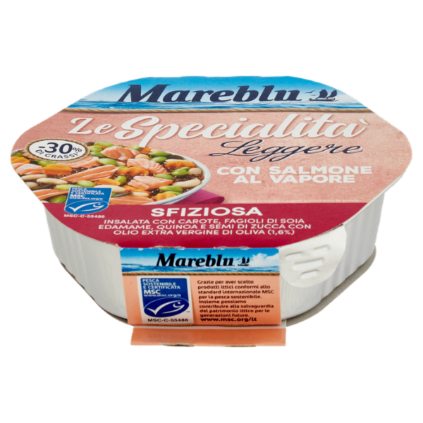 Mareblu le Specialità Leggere con Salmone al Vapore Sfiziosa 220 g