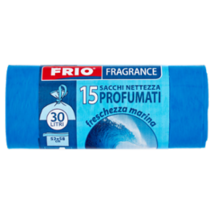 Frio Fragrance Sacchi Nettezza Profumati Freschezza Marina 30 Litri 52x58 Cm 15 Pz