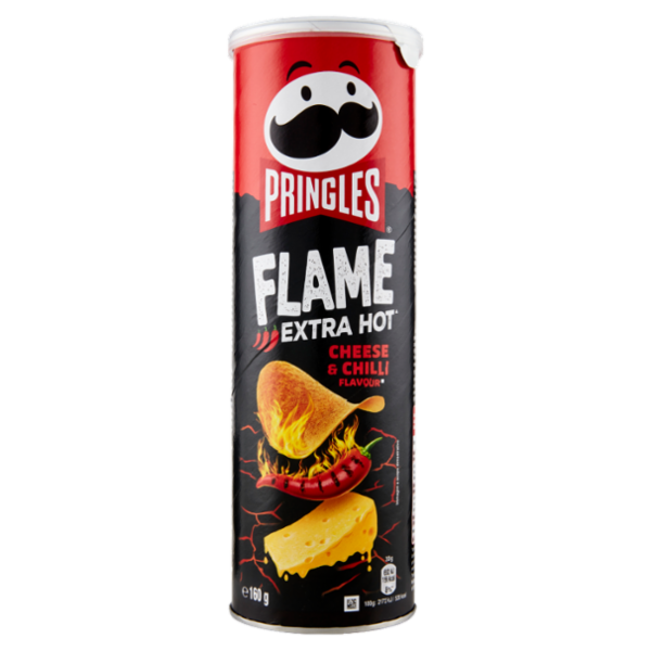 Pringles Flame Extra Hot Cheese & Chilli Flavour 160 g