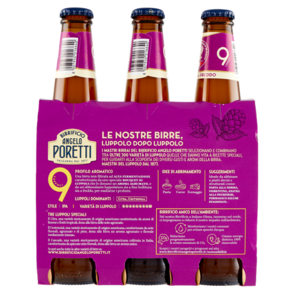 Birrificio Angelo Poretti IPA 9 Luppoli 3 x 33 cl
