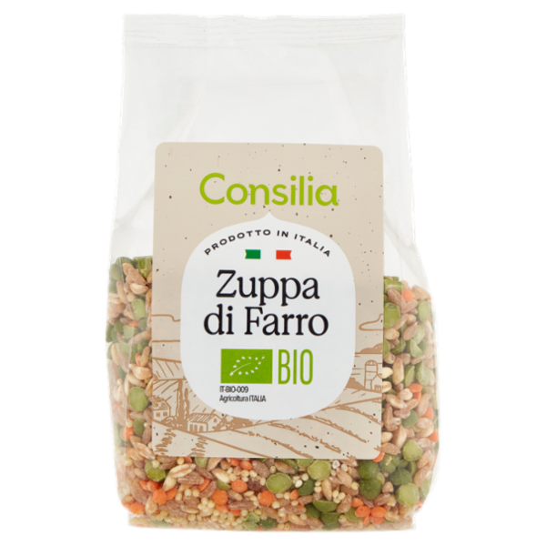 Consilia Legumi e Cereali Secchi Misto per Zuppa di Farro Biologica 300 g