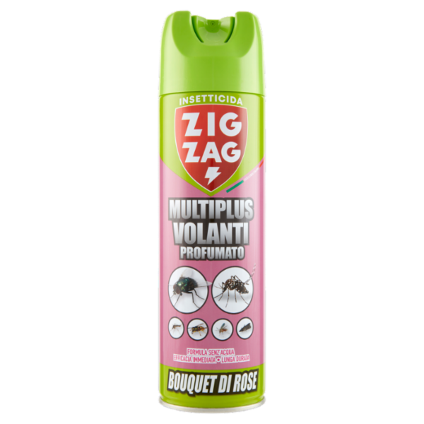 Zig Zag Insetticida Multiplus Volanti Profumato Bouquet di Rose 500 ml