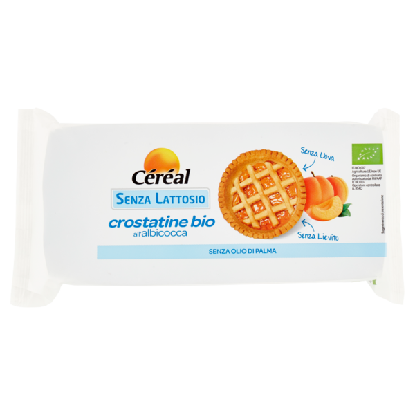 Céréal Senza Lattosio crostatine bio all'albicocca - 4 x 45 g