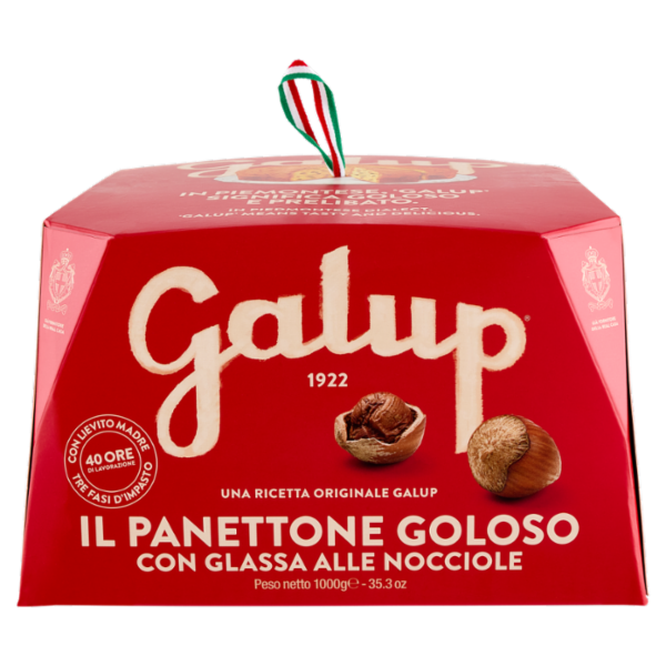 Galup il Panettone con Glassa Fatta a Mano alle Nocciole* 1000 g