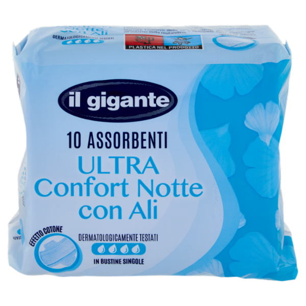 IL GIGANTE Assorbenti Ultra Confort Notte con Ali 10 pz