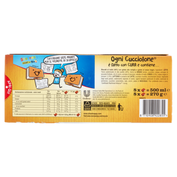 Algida l'Originale Cucciolone 8 x 33,8 g