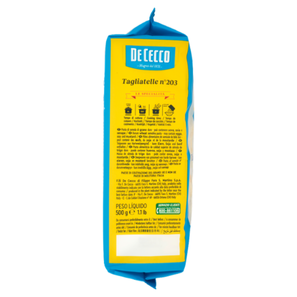 De Cecco Le Specialità Tagliatelle n°203 500 g