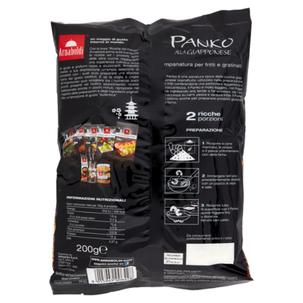 Arnaboldi Panko alla Giapponese impanatura per fritti e gratinati 200 g
