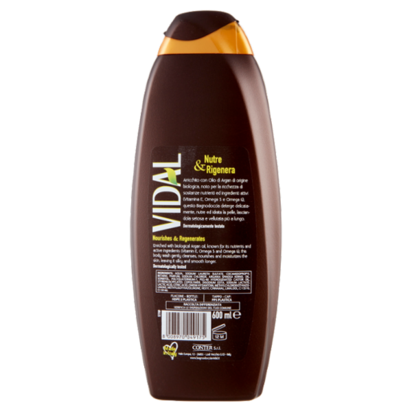 Vidal Argan oil Bagnodoccia Olio di Argan Biologico 600 ml
