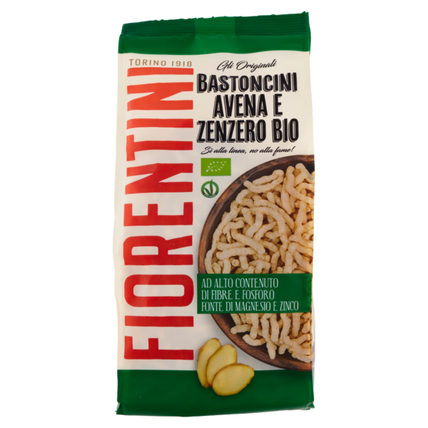 Fiorentini gli Originali Bastoncini Avena e Zenzero Bio 130 g