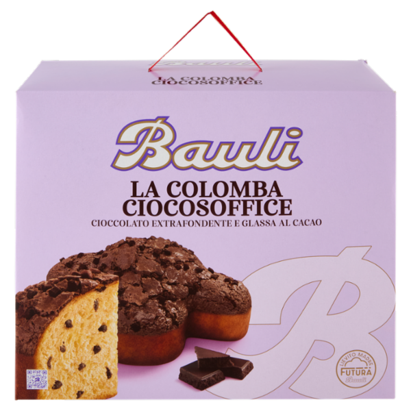 Bauli CiocoSoffice la Colomba Cioccolato Extrafondente e Glassa al Cacao 750 g