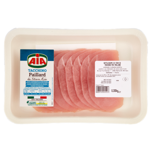 Aia Sottilissime di Fesa di Tacchino per Paillard 0,200 kg