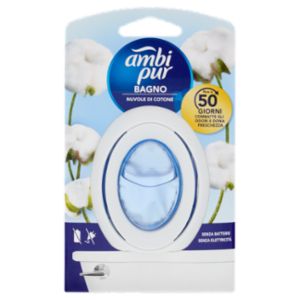 Ambi Pur Bagno Profumatore Per Ambienti Elimina e Previene Gli Odori, Nuvole Di Cotone 7,5 Ml
