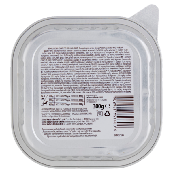 almo nature Daily Adult Dog con Agnello e Patate 300 g