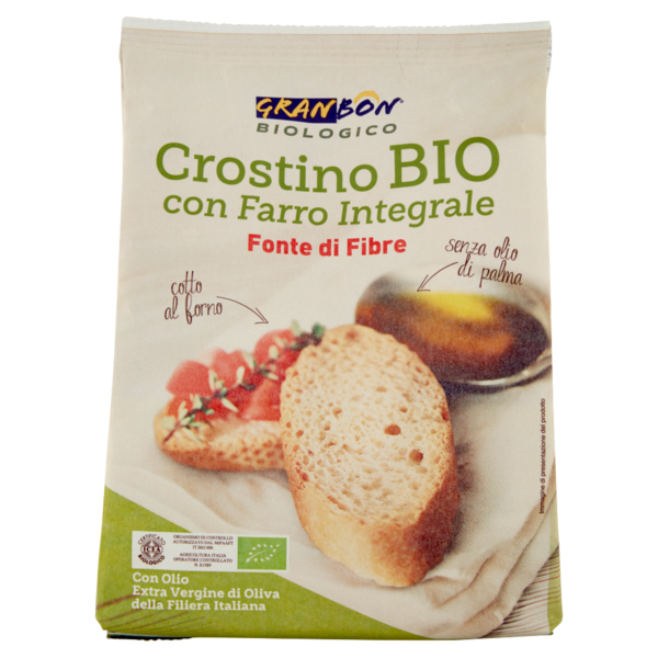 Granbon Biologico Crostino Bio con Farro Integrale 150 g
