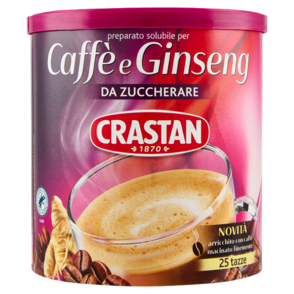 Crastan preparato solubile per Ginseng & Caffè da zuccherare 200 g