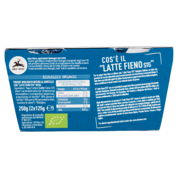 alce nero Yogurt con 