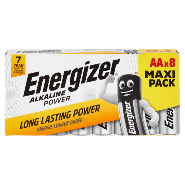 Energizer Alkaline Power AA Stilo 8 pz