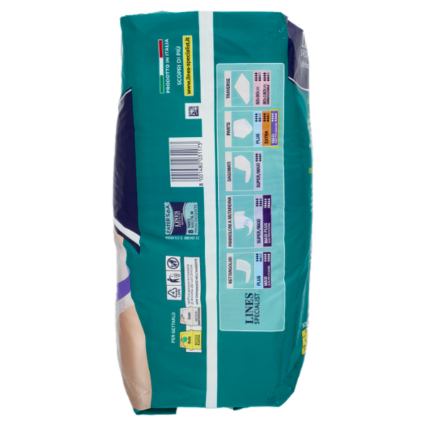 Lines Specialist Alta Protezione Pants Unisex Ipoallergenici Tg. M Maxi 8 pz