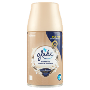 Glade Automatic Spray Ricarica, Profumatore Per Ambienti, Fragranza Romantic Vanilla Blossom 269ml