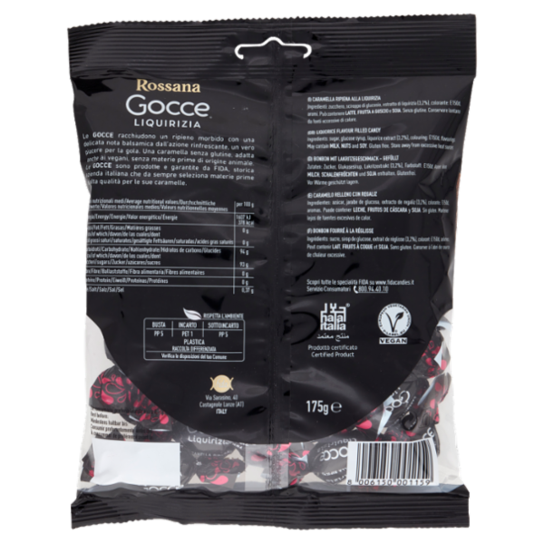 Rossana Gocce Liquirizia 175 g