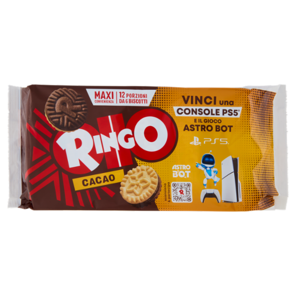 Ringo Cacao Biscotti Farciti con Crema Cacao Snack Merenda 12 porz. 660 g Limited edition Netflix