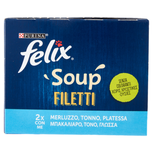 FELIX Soup Filetti (Merluzzo, Tonno, Platessa) 6 x 48 g