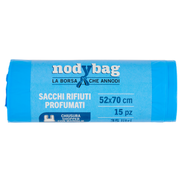 virosac nodybag Sacco Rifiuti al profumo di limone 52x54 cm 30 Litri 15 pz