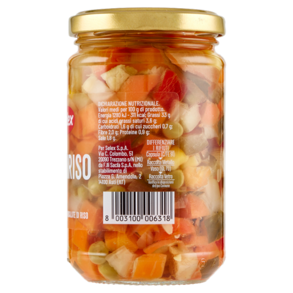 Selex Farciriso all'Olio di Semi di Girasole 280 g