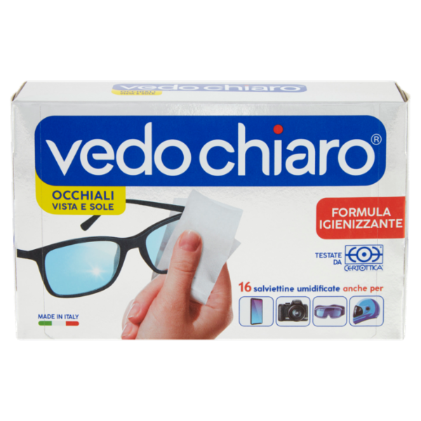 vedo chiaro Occhiali Vista e Sole salviettine umidificate 16 pz