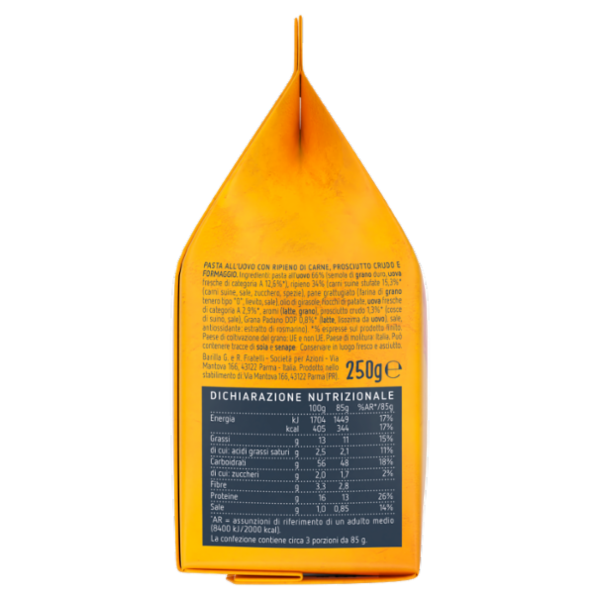 Barilla Emiliane Tortellini Pasta all'Uovo 250 g