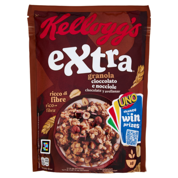 Kellogg's extra granola cioccolato e nocciole 375 g