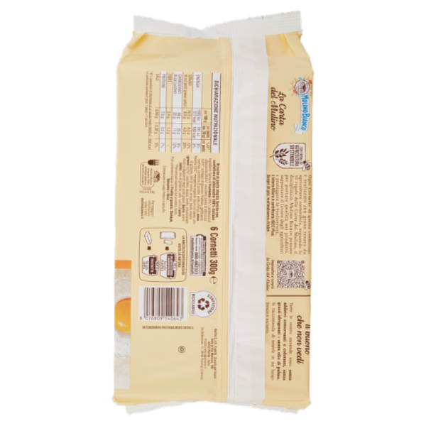 Mulino Bianco Cornetti Albicocca Merenda senza Additivi Conservanti 6 pezzi 300g