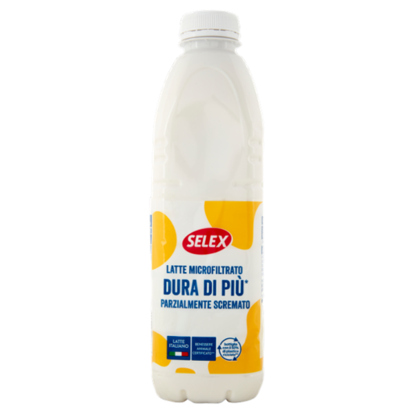 Selex Latte Microfiltrato Parzialmente Scremato Dura di Più 1 L